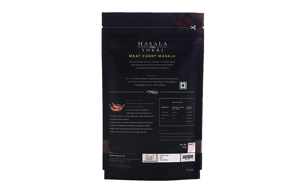 Masala Tokri Meat Curry Masala    Pack  125 grams